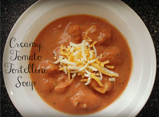 Creamy Tomato Tortellini Soup - New Mama Diaries